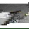 Mexen Cubik pravouhlá vaňa 150 x 70 cm s krytom a 1-krídlovou zástenou 80 cm, transparentná, zlatá - 550315070X9408115000
