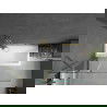 Mexen Cubik obdĺžniková vaňa 150 x 70 cm s krytom a 1-krídlovým paravanom 120 cm, transparentná, zlatá - 550315070X9412115000