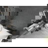 Mexen Cubik obdĺžniková vaňa 160 x 70 cm s krytom a 1-krídlovou zástenou 100 cm, transparentná, čierna - 550316070X9410117000