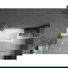Mexen Cubik obdĺžniková vaňa 160 x 70 cm s obložením a 1-krídlovou zástenou 120 cm, transparentná, chróm - 550316070X9412110100
