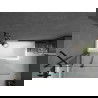 Mexen Cubik obdĺžniková vaňa 160 x 70 cm s krytom a 1-krídlovým paravánom 120 cm, transparentný, čierny - 550316070X9412117000