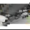 Mexen Cubik obdĺžniková vaňa 170 x 70 cm s obkladom a 1-krídlovou zástenu 80 cm, transparentná, chróm - 550317070X9408110100