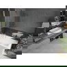 Mexen Cubik obdĺžniková vaňa 170 x 70 cm s obkladom a 1-krídlovou zástenu 80 cm, transparentná, chróm - 550317070X9408110100
