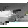 Mexen Vega obdĺžniková vaňa 150 x 70 cm s krytom a 1-krídlovým zástenou 90 cm, transparentná, chróm - 550115070X9509000001