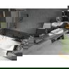 Mexen Vega obdĺžniková vaňa 160 x 70 cm s obkladom a 1-krídlovou sprchovou zástenou 50 cm, Čierny vzor - 550116070X9505007070