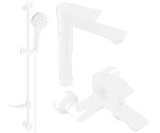 Mexen Royo DF05 vaňový set, biely - 72213DF05-20