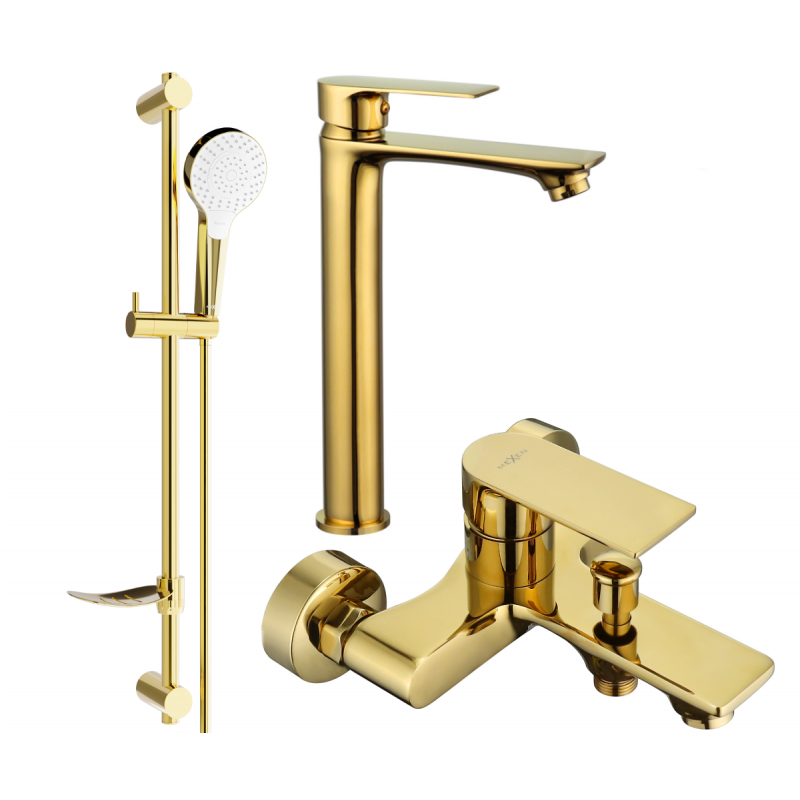 Mexen Royo DF05 kúpeľňový set, zlatý - 72213DF05-50