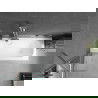 Mexen Vega obdĺžniková vaňa 180 x 80 cm s obudovaním a zástenou s 1 krídlom 50 cm, transparentná, chróm - 550118080X9505000001