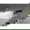 Mexen Vega obdĺžniková vaňa 180 x 80 cm s krytom a jednokrídlovým paravánom 70 cm, transparentná, chróm - 550118080X9507000001