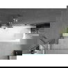 Mexen Vega obdĺžniková vaňa 180 x 80 cm s plášťom a 1-krídlovým zástenom 80 cm, transparentný, chróm - 550118080X9508000001