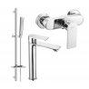 Mexen Royo DQ72 sprchový set, chróm - 72214DQ72-00