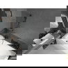 Mexen Vega obdĺžniková vaňa 180 x 80 cm s panelom a 1-krídlovým paravanom 70 cm, transparentná, čierna - 550118080X9507000070
