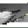 Mexen Vega obdĺžniková vaňa 150 x 70 cm s obkladom a 2-krídlovou zástenou 80 cm, Transparentné, Čierna - 550115070X9208027000