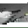 Mexen Vega obdĺžniková vaňa 150 x 70 cm s obkladom a 2-krídlovou zástenou 120 cm, Transparentné, Čierna - 550115070X9212027000
