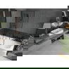 Mexen Vega obdĺžniková vaňa 150 x 70 cm s obkladom a 2-krídlovou zástenou 120 cm, Čierny vzor - 550115070X9212027070