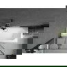 Mexen Vega obdĺžniková vaňa 160 x 70 cm s obkladom a 2-krídlovou zástenou 100 cm, Čierny vzor - 550116070X9210027070