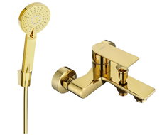 Mexen Royo R40 batéria vaňová so sprchovou súpravou, zlatá - 7223R40-50