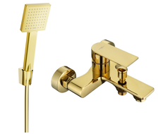Mexen Royo R45 vaňová batéria so sprchovým setom, zlatá - 7223R45-50