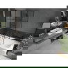 Mexen Vega obdĺžniková vaňa 170 x 70 cm s obkladom a 2-krídlovou zástenou 120 cm, Čierny vzor - 550117077X9212027077