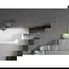Mexen Vega obdĺžniková vaňa 180 x 80 cm s obkladom a 2-krídlovou zástenou 80 cm, Transparentné, Zlatá - 550118080X9208025000