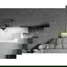 Mexen Vega obdĺžniková vaňa 180 x 80 cm s obkladom a 2-krídlovou zástenou 80 cm, Čierny vzor - 550118080X9208027077