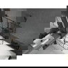Mexen Vega obdĺžniková vaňa 180 x 80 cm s obkladom a 2-krídlovou zástenou 100 cm, Čierny vzor - 550118080X9210027077