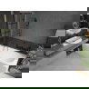Mexen Vega obdĺžniková vaňa 180 x 80 cm s obkladom a 2-krídlovou zástenou 100 cm, Čierny vzor - 550118080X9210027077