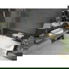 Mexen Vega obdĺžniková vaňa 150 x 70 cm s krytom a 1-krídlovou zástennou 100 cm, priehľadná, zlatá - 550115070X9410115000