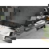 Mexen Vega obdĺžniková vaňa 160 x 70 cm s krytom a 1-krídlovým zástenom 120 cm, transparentná, čierna - 550116070X9412117000