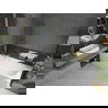Mexen Vega obdĺžniková vaňa 170 x 70 cm s panelom a 1-krídlovou zástenou 120 cm, transparentná, zlatá - 550117070X9412115000