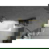 Mexen Vega obdĺžniková vaňa 180 x 80 cm s obudovaním a 1-krídlovým zástenou 100 cm, transparentná, zlatá - 550118080X9410115000