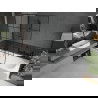 Mexen Vega obdĺžniková vaňa 180 x 80 cm s obkladom a 1-krídlovou sprchovou zástenou 120 cm, Čierny vzor - 550118080X9412117077