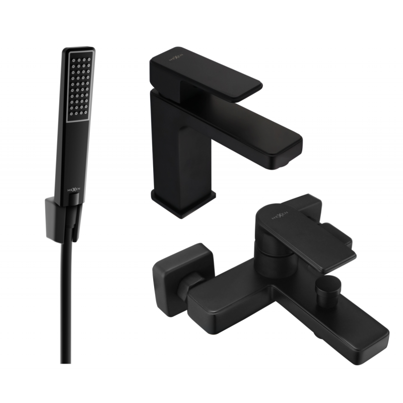 Mexen Mino R72 vaňový set, čierny - 72403R72-70