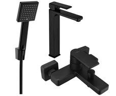 Mexen Mino R45 sada na vaňu, čierna - 72413R45-70