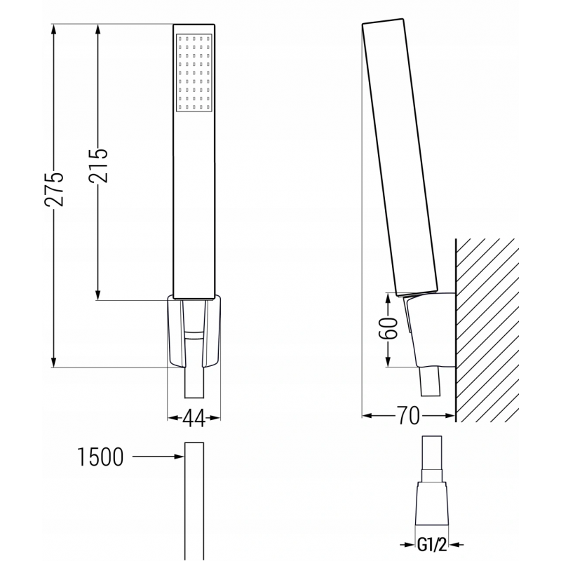 Mexen Mino R77 vaňový set, čierny - 72413R77-70