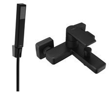 Mexen Mino R77 vaňová batéria so sprchovou súpravou, čierna - 7243R77-70