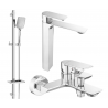 Mexen Alexa DQ62 kúpeľňová súprava, chróm - 71213DQ62-00