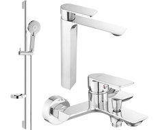 Mexen Alexa DS40 vaňový set, chróm - 71213DS40-00