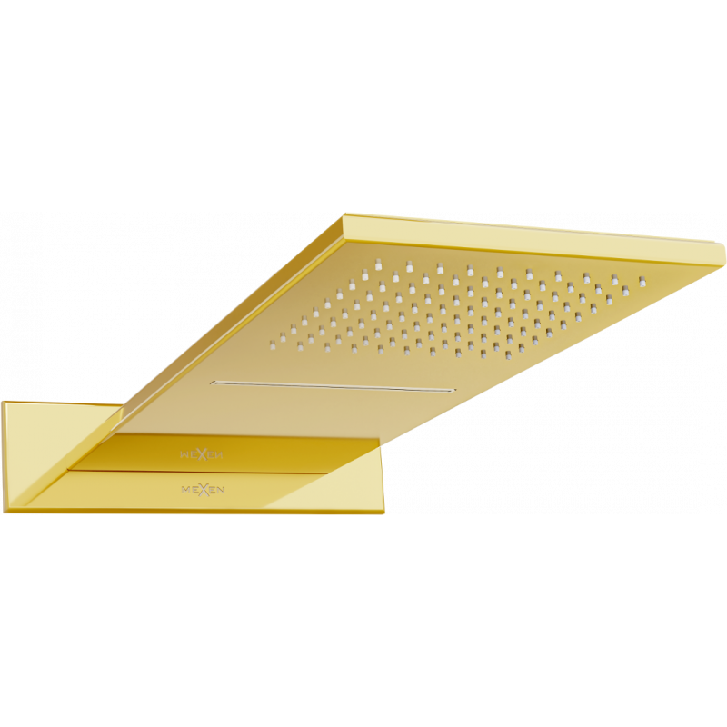 Mexen Waterfall sprchový panel slim 50 x 22 cm, zlatý - 79190-50