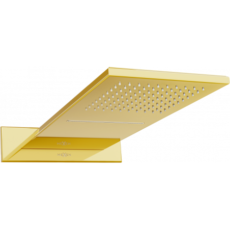 Mexen Waterfall sprchový panel slim 50 x 22 cm, zlatý - 79190-50