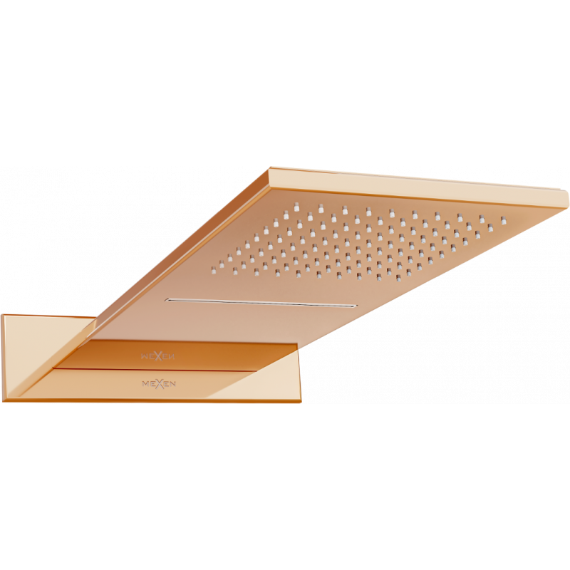 Mexen Waterfall Sprchová hlavica slim 50 x 22 cm, ružové zlato - 79190-60