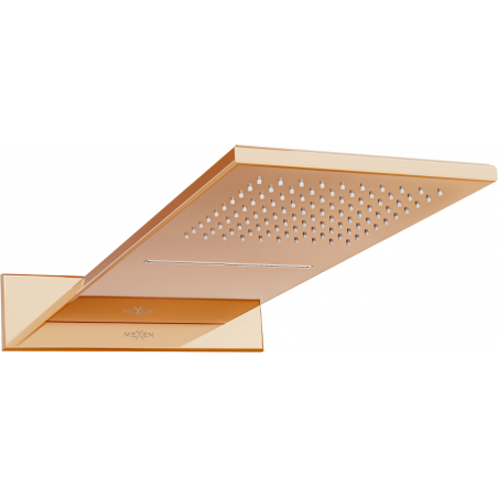 Mexen Waterfall dažďová hlavica slim 50 x 22 cm, ružové zlato - 79190-60