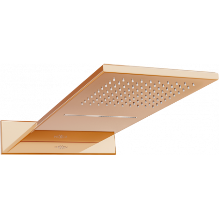 Mexen Waterfall Sprchová hlavica slim 50 x 22 cm, ružové zlato - 79190-60