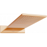 Mexen Waterfall dažďová hlavica slim 50 x 22 cm, ružové zlato - 79190-60