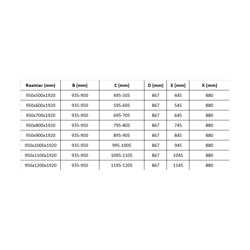 Mexen Pretoria sprchová zástena 95 x 80 cm, transparentná, chróm - 852-095-080-01-00