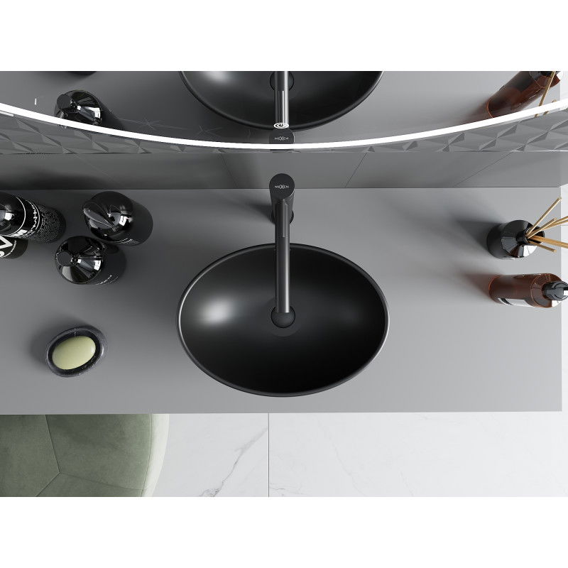 Mexen Elza umývadlo na dosku 40 x 33 cm, čierna matná - 21014085