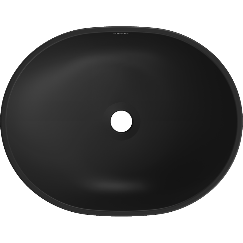 Mexen Viki umývadlo na dosku 48 x 35 cm, čierna matná/zlatý vzor šupiny - 21054878