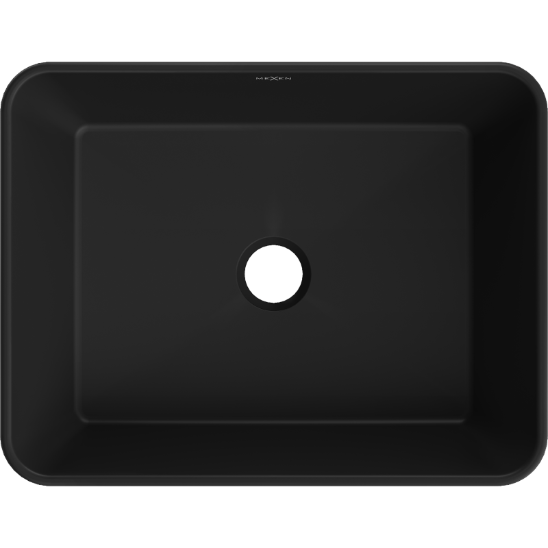 Mexen Catia umývadlo na dosku 48 x 37 cm, čierna matná/zlatá - 21314876