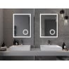 Mexen Kala zrkadlo do kúpeľne s podsvietením a kozmetickým zrkadielkom 60 x 80 cm, LED 6000K, proti zahmlievaniu - 9820-060-080?