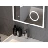 Mexen Kala osvetlené kúpeľňové zrkadlo s kozmetickým zrkadielkom 60 x 80 cm, LED 6000K, proti zahmlievaniu - 9820-060-080-611-00